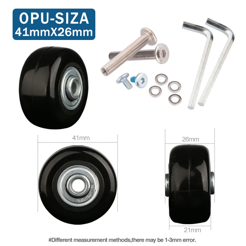 Suitcase Wheels 1 Pair of Luggage Suitcase Replacement Wheels Axles Deluxe Repair Deluxe Repair Tool Casters