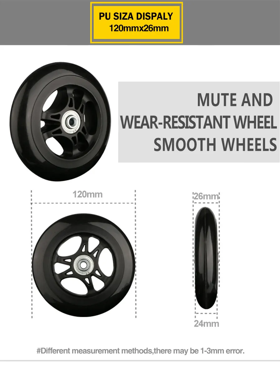 Suitcase Wheels 1 Pair of Luggage Suitcase Replacement Wheels Axles Deluxe Repair Deluxe Repair Tool Casters