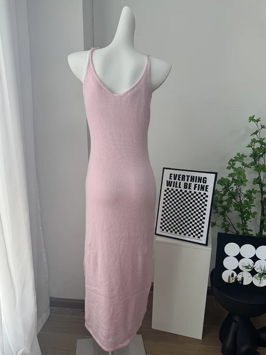 Hirsionsan Soft Loose Sets Women Three Pieces Long Sleeve Cardigan & Sexy Vest Dresses Elegant Female Hollow Outfits Tracksuit