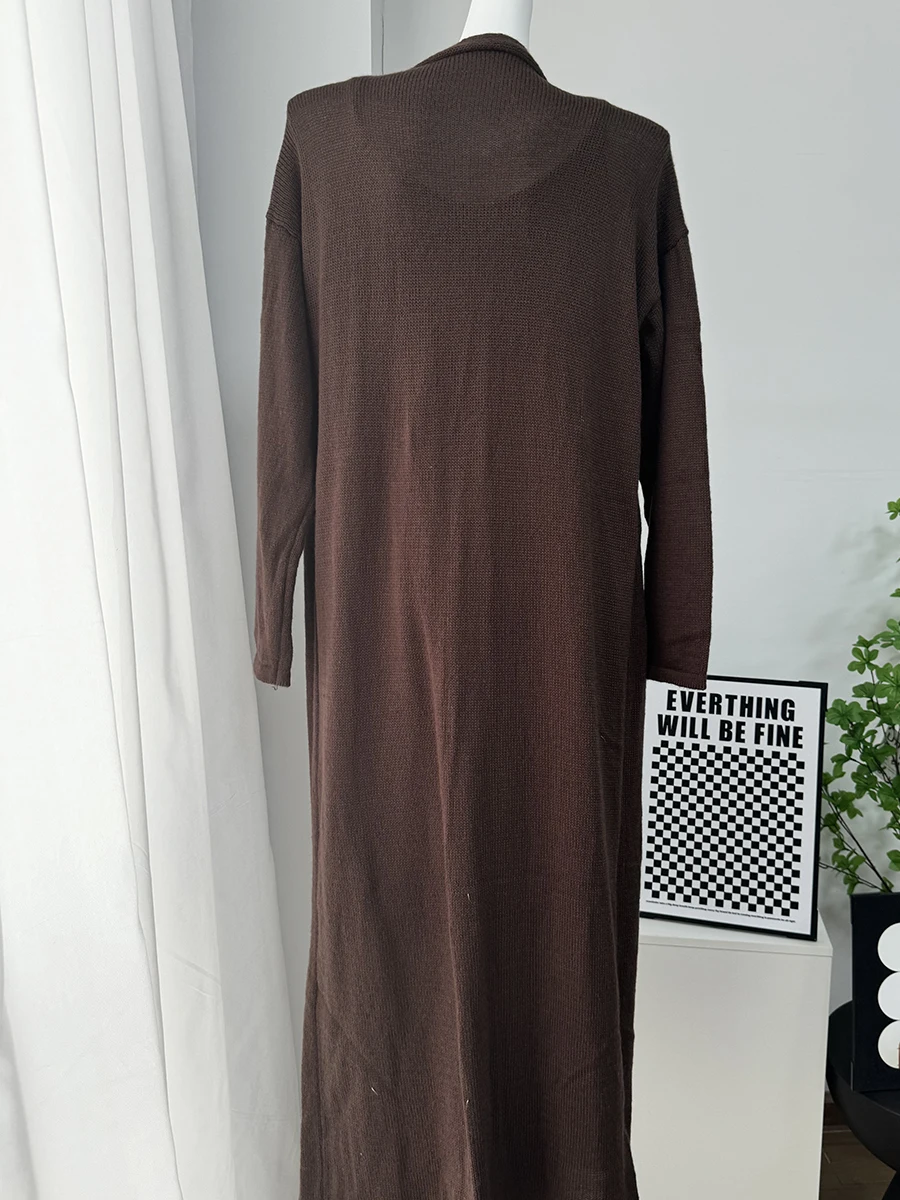 Hirsionsan Soft Loose Sets Women Three Pieces Long Sleeve Cardigan & Sexy Vest Dresses Elegant Female Hollow Outfits Tracksuit