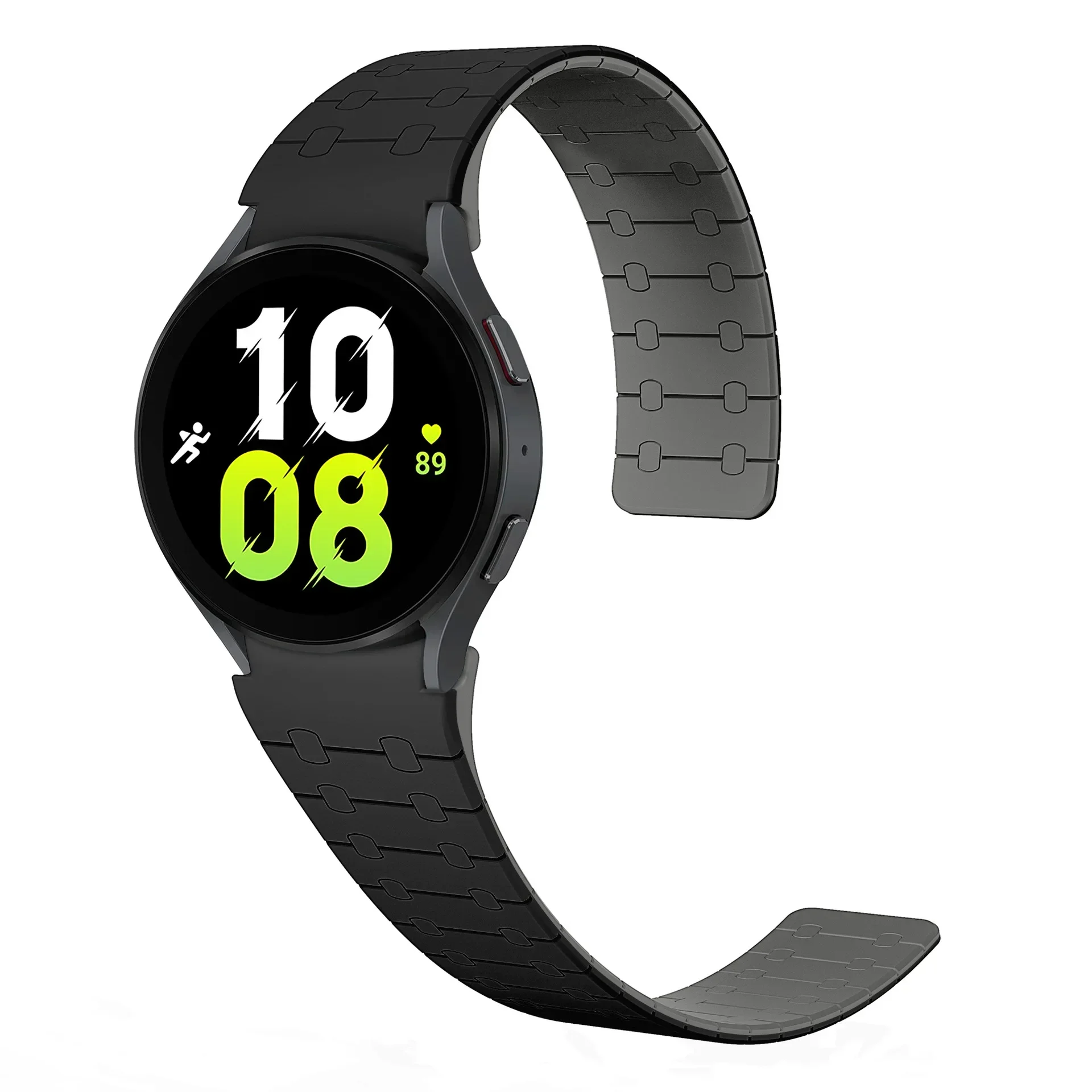 Magnetic Silicone Strap for Samsung Galaxy Watch 7 6 5 4 44 40mm 6Classic 43mm 47mm No Gaps Sports Bracelet for Galaxy 5Pro 45mm