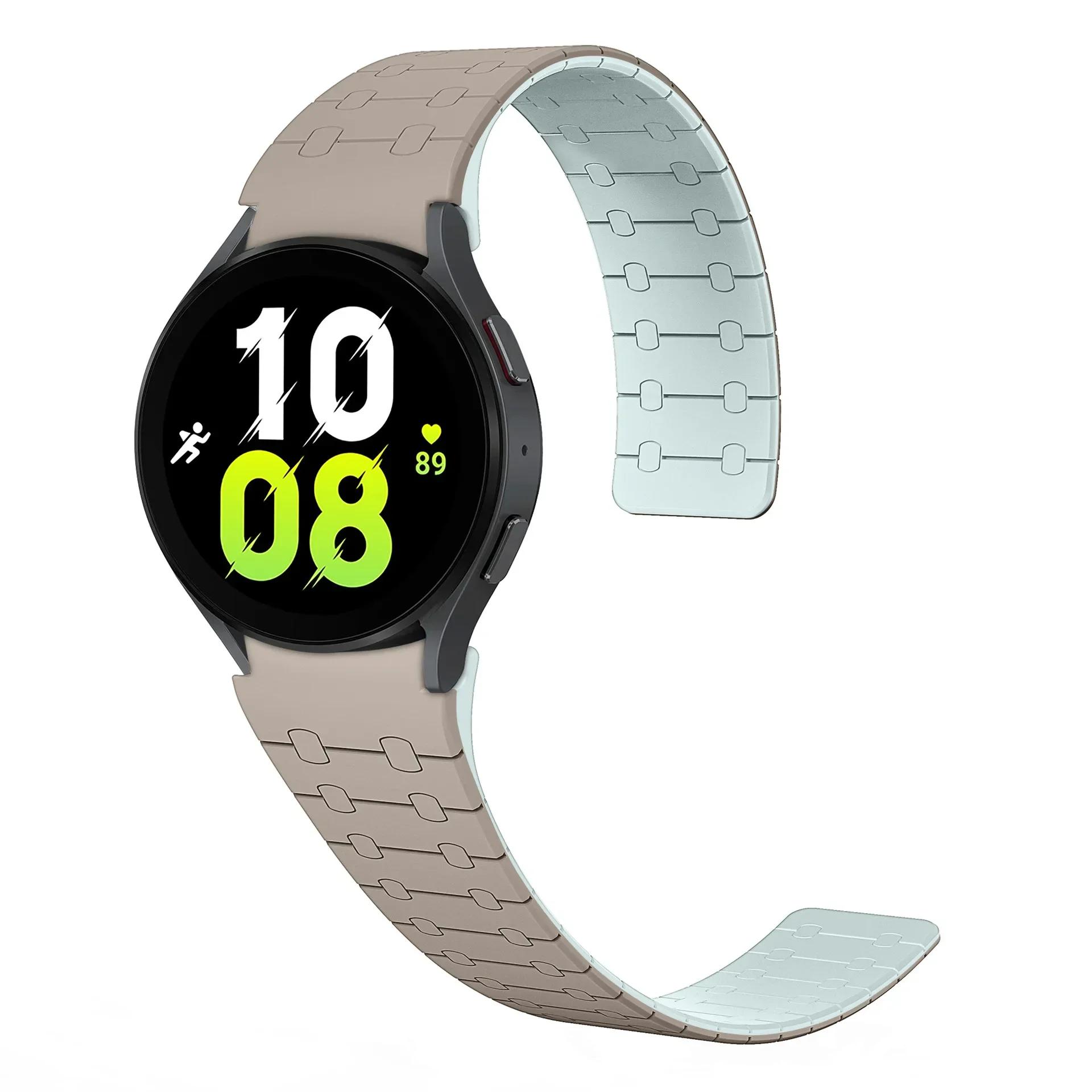 Magnetic Silicone Strap for Samsung Galaxy Watch 7 6 5 4 44 40mm 6Classic 43mm 47mm No Gaps Sports Bracelet for Galaxy 5Pro 45mm