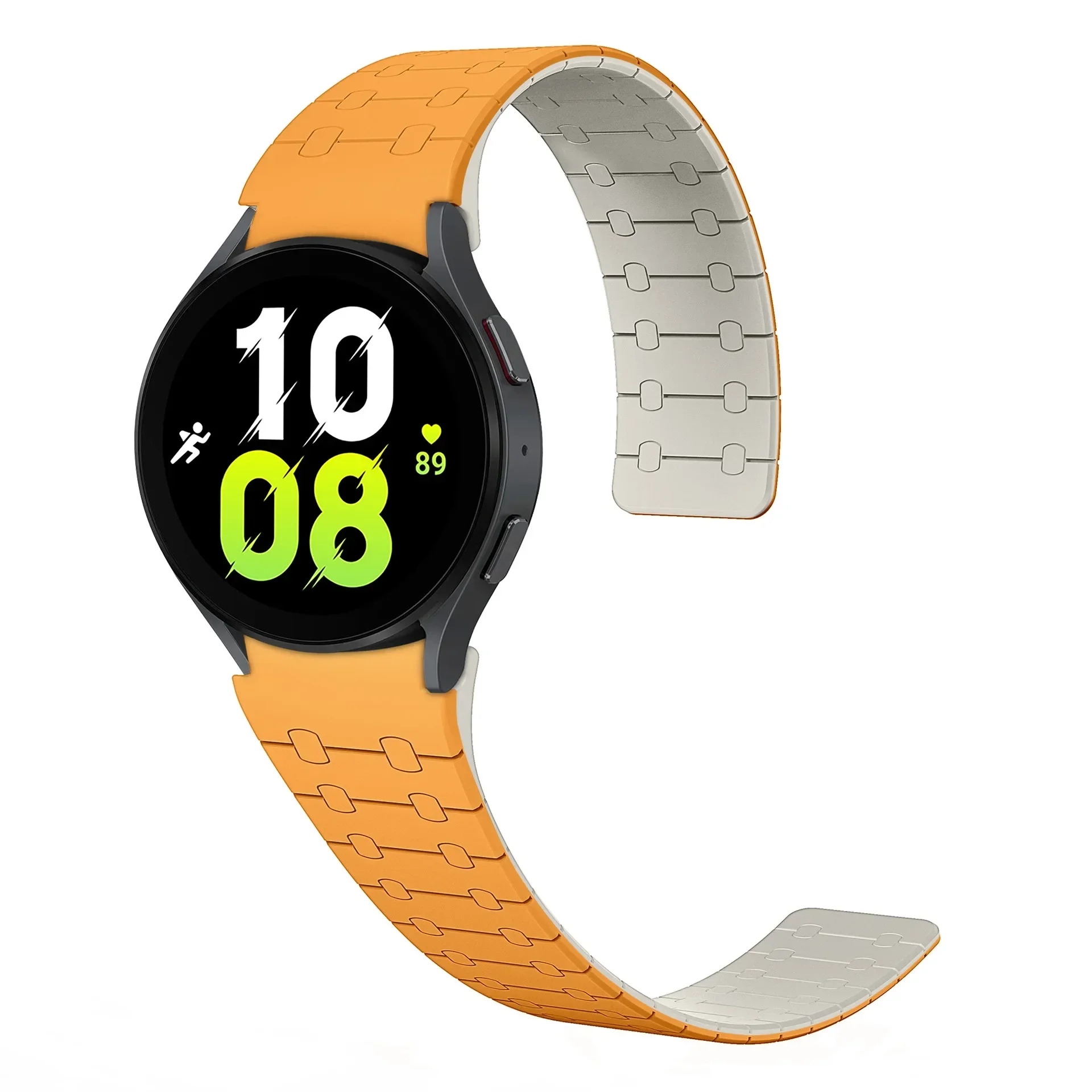 Magnetic Silicone Strap for Samsung Galaxy Watch 7 6 5 4 44 40mm 6Classic 43mm 47mm No Gaps Sports Bracelet for Galaxy 5Pro 45mm