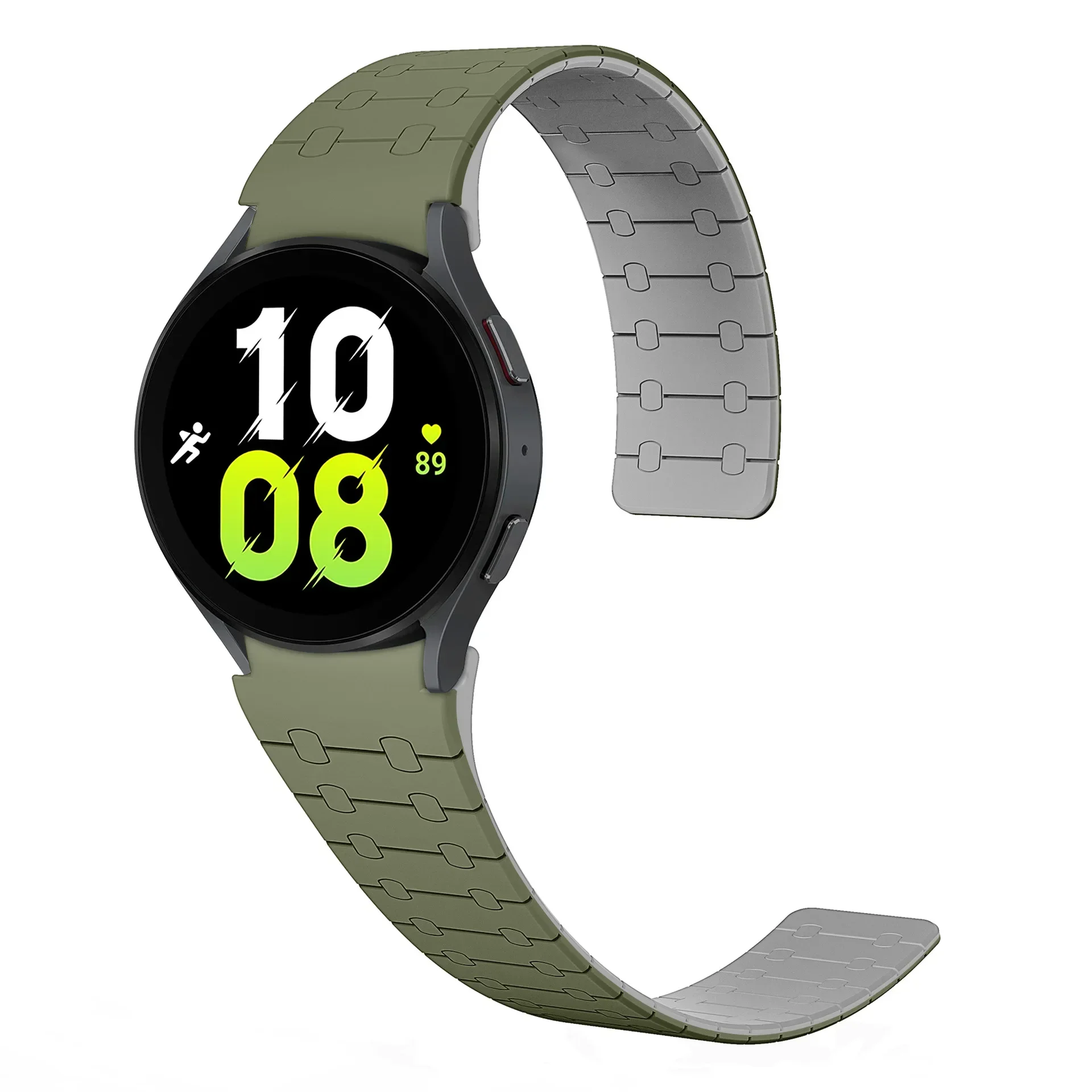 Magnetic Silicone Strap for Samsung Galaxy Watch 7 6 5 4 44 40mm 6Classic 43mm 47mm No Gaps Sports Bracelet for Galaxy 5Pro 45mm