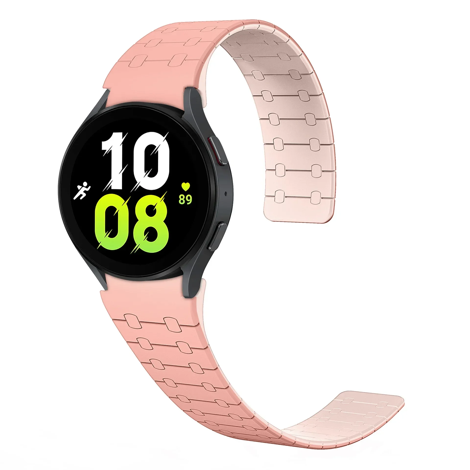 Magnetic Silicone Strap for Samsung Galaxy Watch 7 6 5 4 44 40mm 6Classic 43mm 47mm No Gaps Sports Bracelet for Galaxy 5Pro 45mm