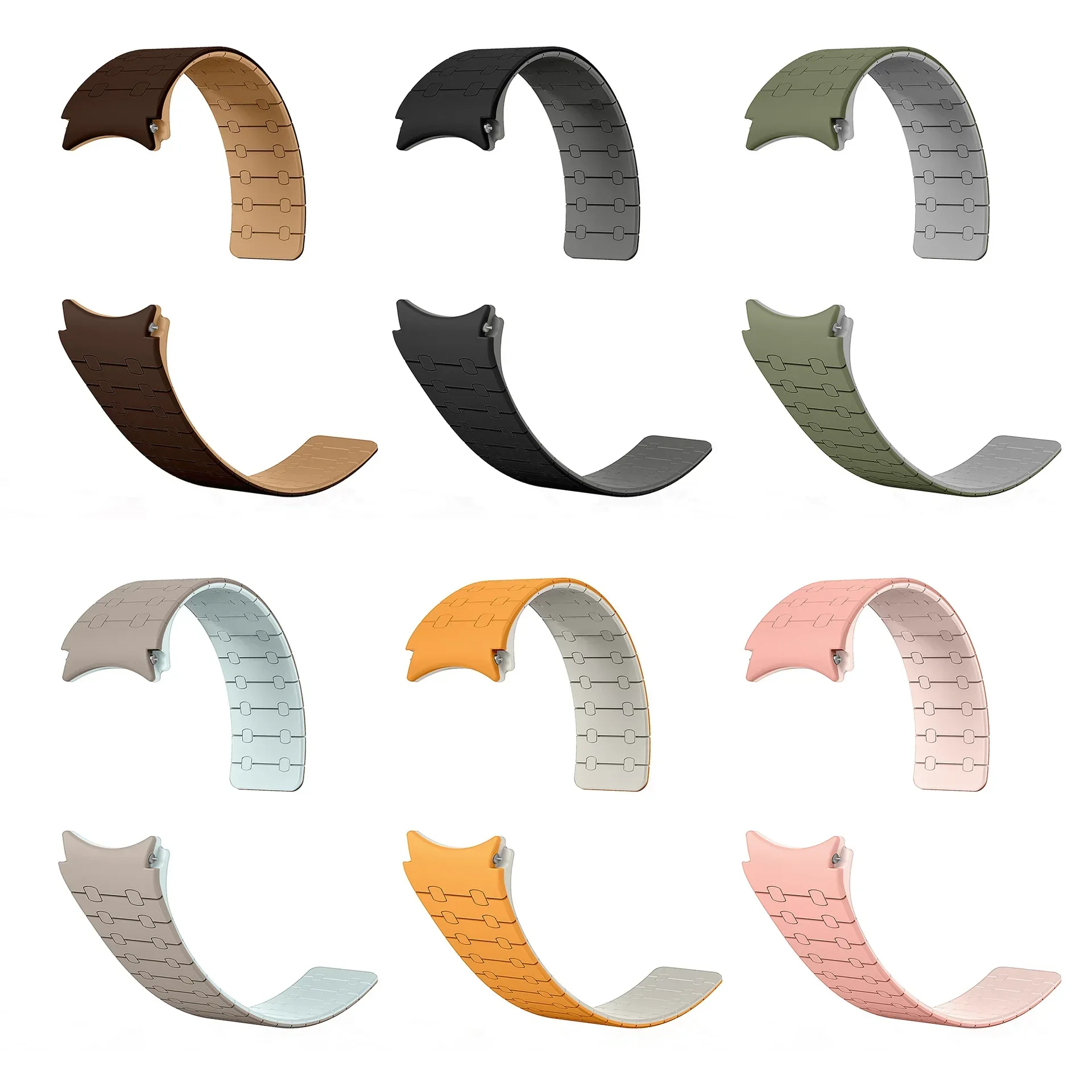 Magnetic Silicone Strap for Samsung Galaxy Watch 7 6 5 4 44 40mm 6Classic 43mm 47mm No Gaps Sports Bracelet for Galaxy 5Pro 45mm