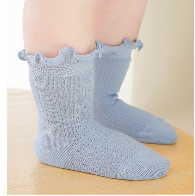 3Pairs Mesh Babies Socks for Girls Boy Ruffles Children's Socks Cheap Baby Stuff for Newborn Baby Items Kids Bebe Accessories