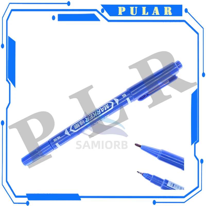 5/10 Pcs Twin Tip Permanent Marker Black/Blue/Red Oil Pen Fine Nid Ink Stationery School & Office Supplies