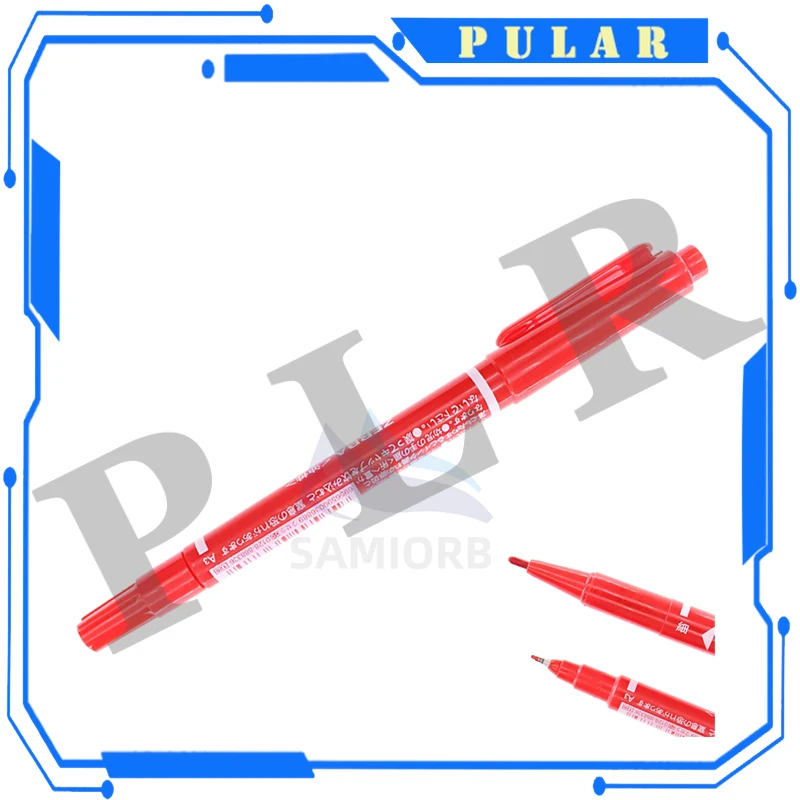 5/10 Pcs Twin Tip Permanent Marker Black/Blue/Red Oil Pen Fine Nid Ink Stationery School & Office Supplies
