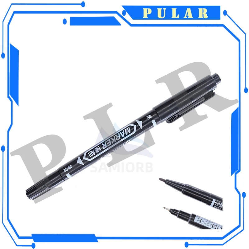 5/10 Pcs Twin Tip Permanent Marker Black/Blue/Red Oil Pen Fine Nid Ink Stationery School & Office Supplies