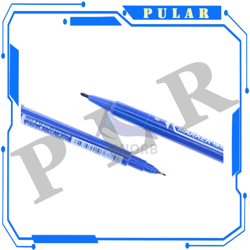 5/10 Pcs Twin Tip Permanent Marker Black/Blue/Red Oil Pen Fine Nid Ink Stationery School & Office Supplies