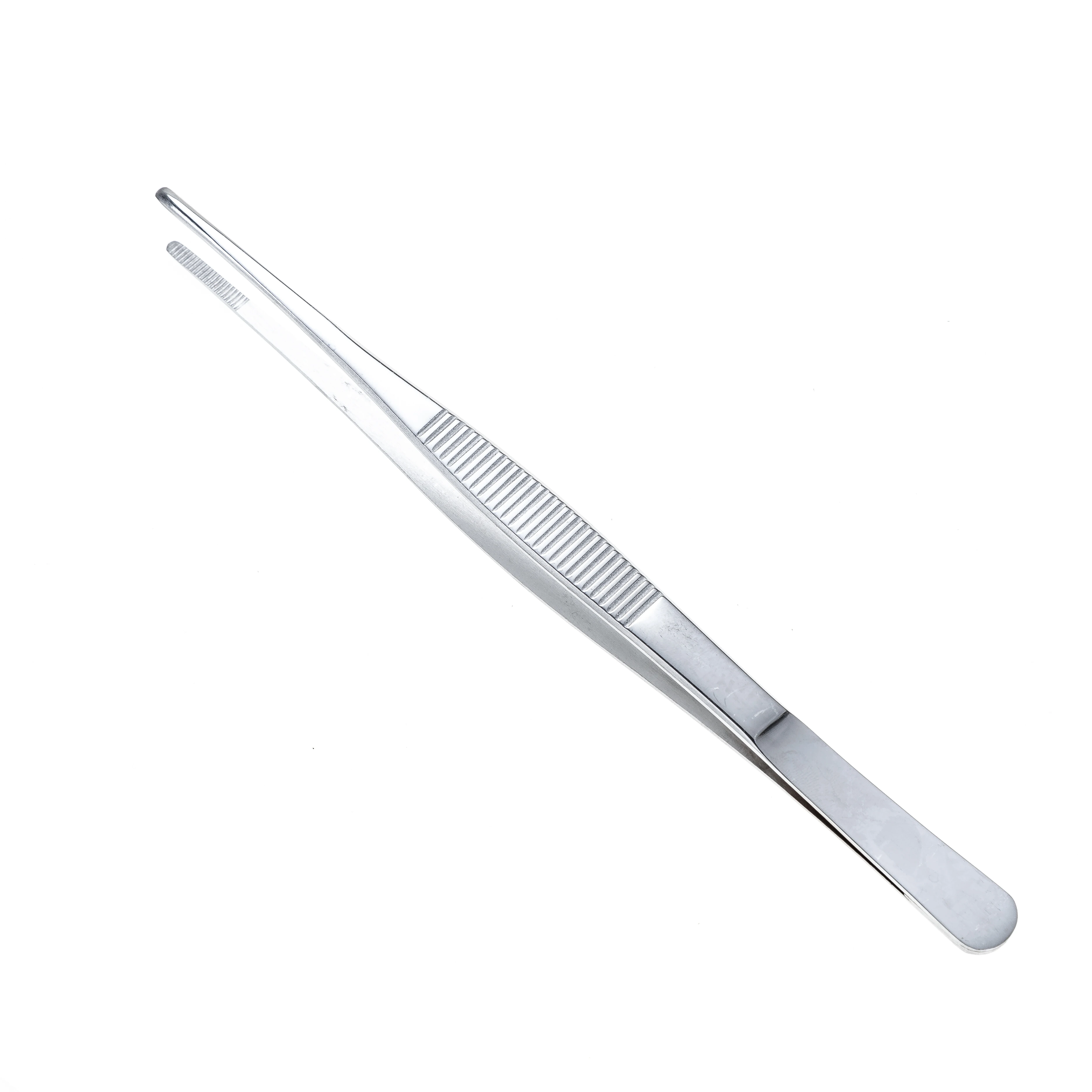 Stainless Steel 430 Anti-iodine Medical Tweezers Long Straight Forceps 12.5cm-30cm Straight Head Elbow Thicken Medical Tools
