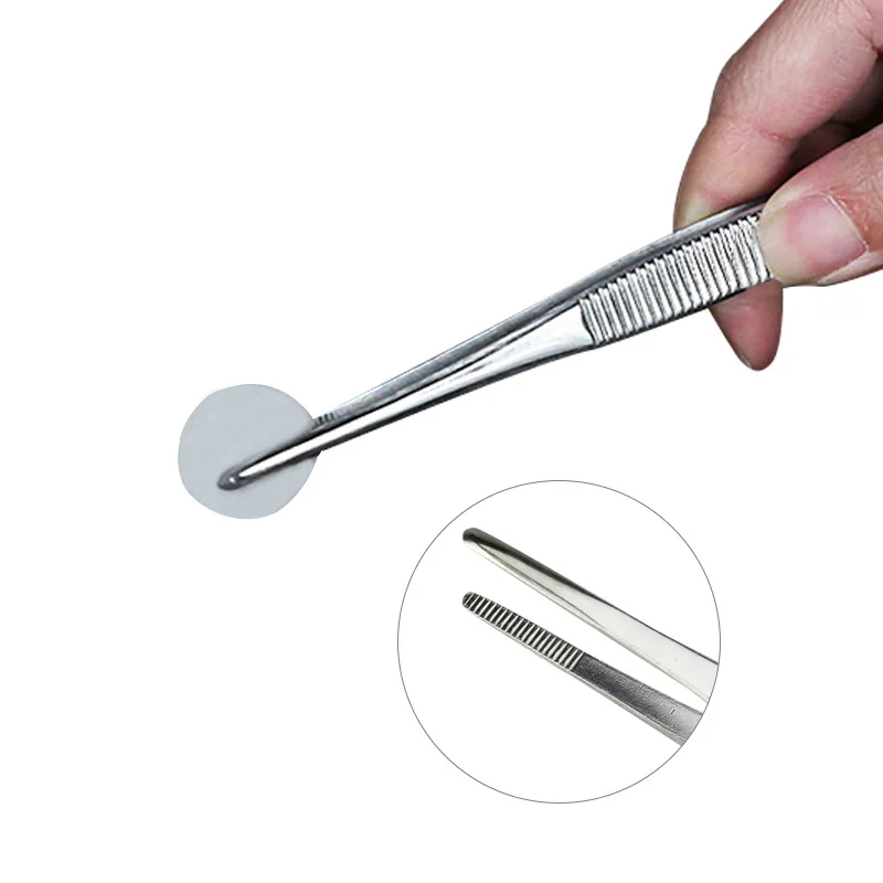 Stainless Steel 430 Anti-iodine Medical Tweezers Long Straight Forceps 12.5cm-30cm Straight Head Elbow Thicken Medical Tools