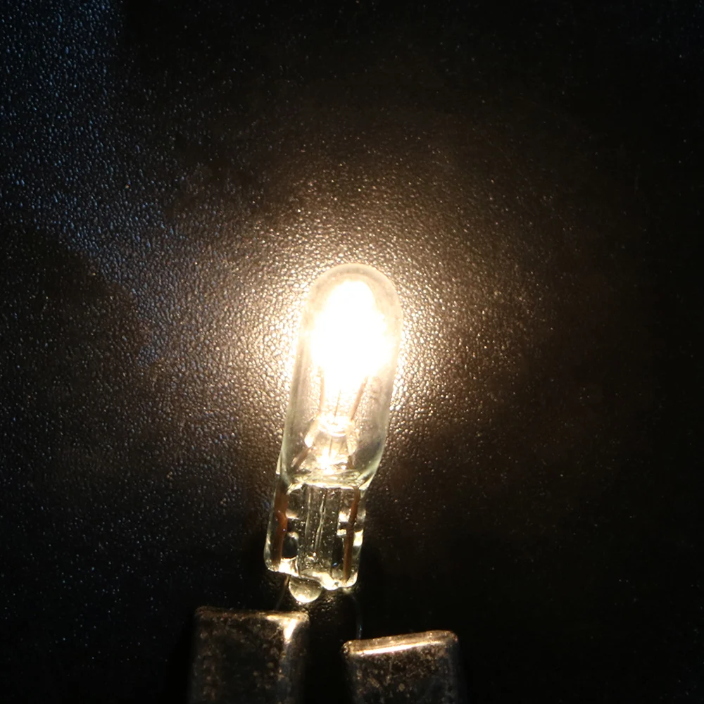 10pcs T5 286 Halogen Bulb Amber Car Instrument Panel Lamp Auto Wedge Dashboard Lamp Bulbs 2W 12V Light Source Car-styling