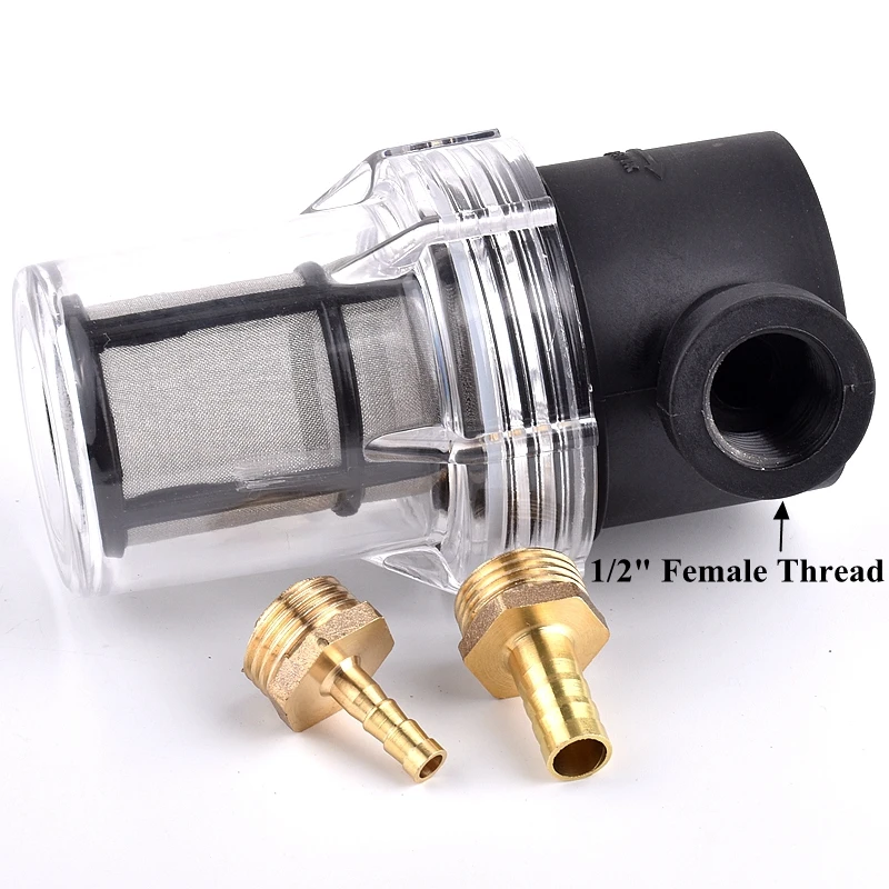 1/2" Rain Water Filter Agricultural Irrigation Garden Watering Filters Aquarium Water Tank Strainer 10~200 Mesh Copper Connector