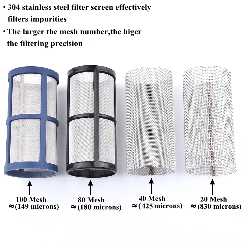1/2" Rain Water Filter Agricultural Irrigation Garden Watering Filters Aquarium Water Tank Strainer 10~200 Mesh Copper Connector