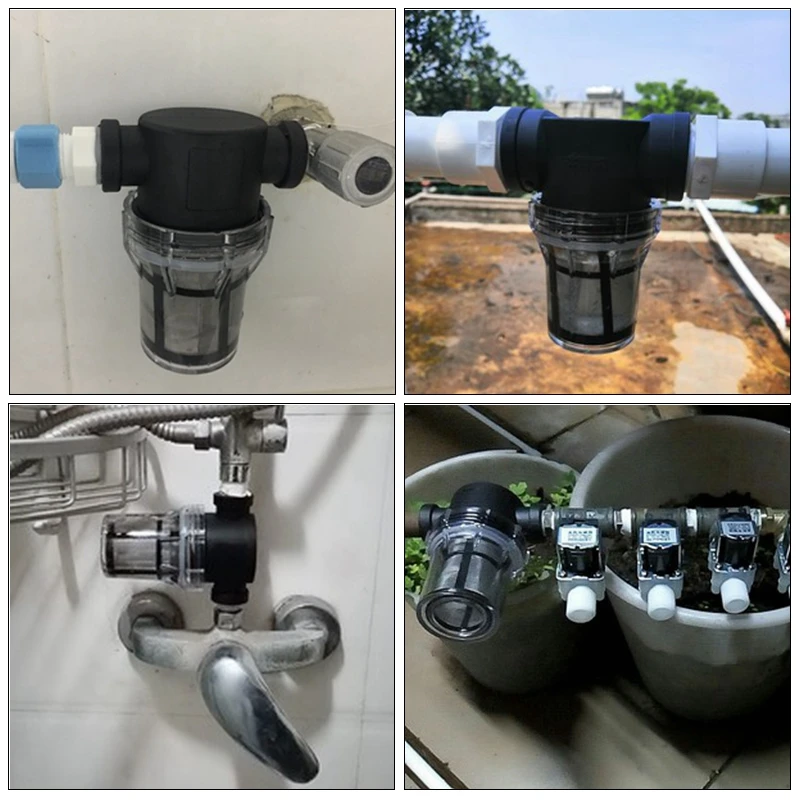 1/2" Rain Water Filter Agricultural Irrigation Garden Watering Filters Aquarium Water Tank Strainer 10~200 Mesh Copper Connector