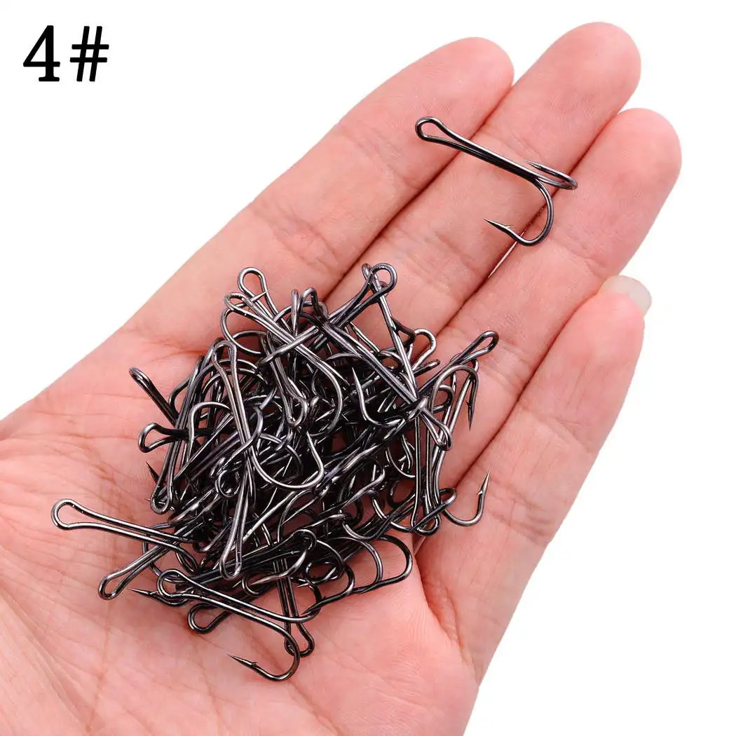 10pcs/box Double Fishing Hook Fly Tying Double Frog Hook Bass Weedless Fishing Asist Hooks Fishhook for Soft Lure Jig Head