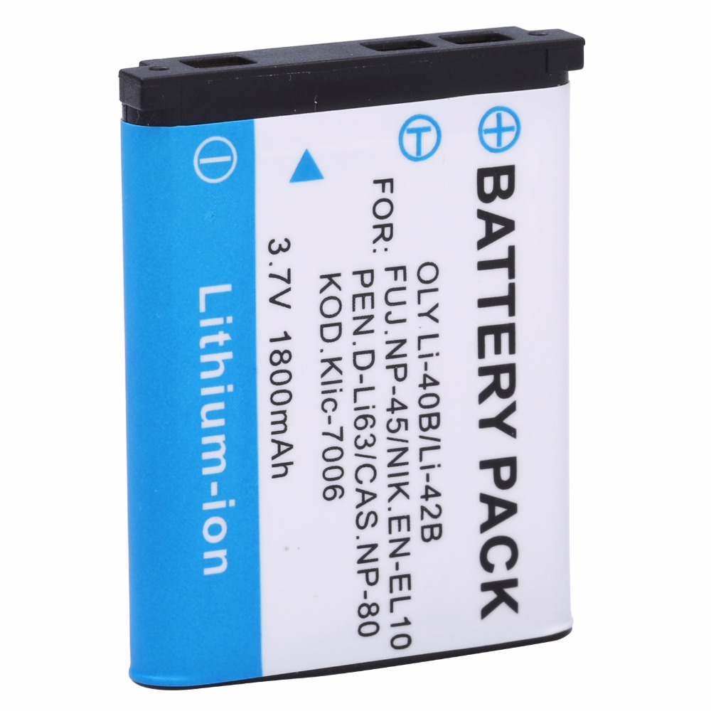 Li-40B Li 40B Li-42B Li 42B Battery + LCD USB Charger for Olympus for FUJIFILM Fuji NP-45 NP 45 NP45 NP 45A 45B 45S EN-EL10