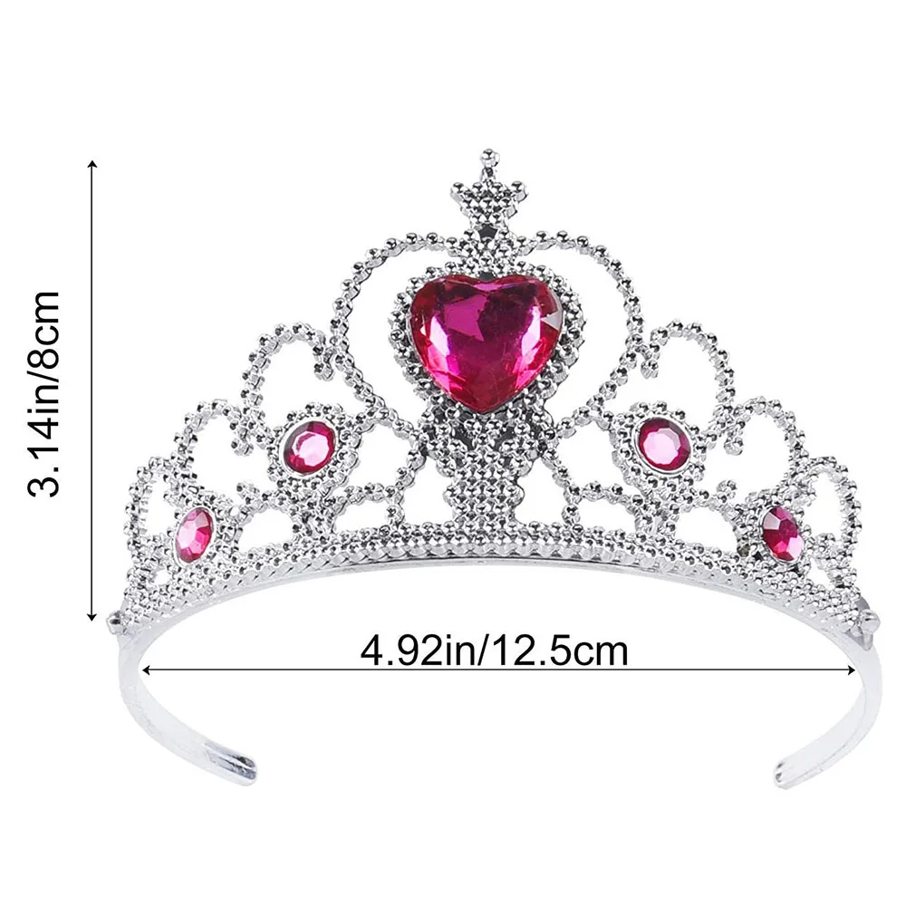 Princess Accessories Elsa Dress Up Set for Toddler Girls Elsa Crown Costume for Kids Party Wedding, Formal Pageant Birthday
