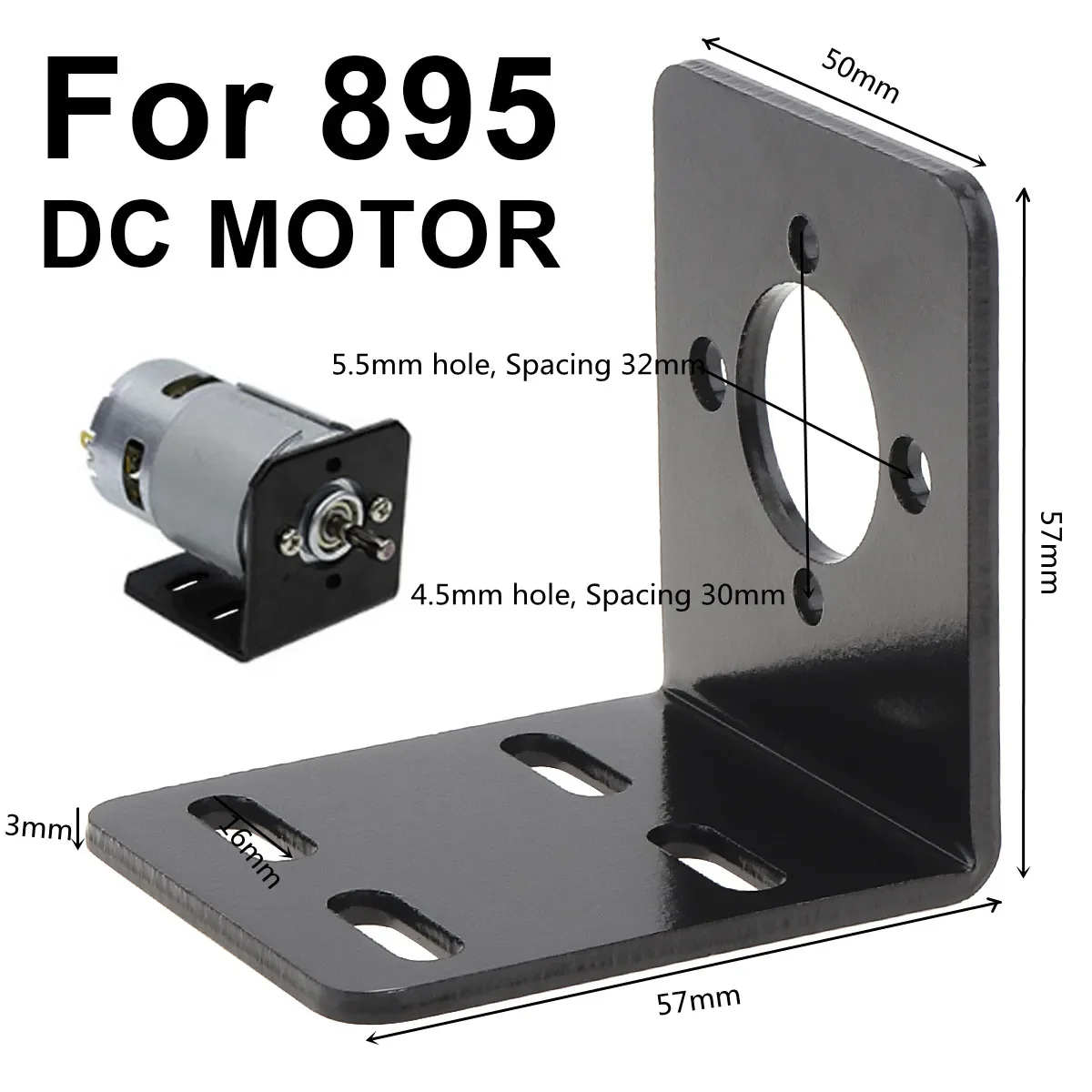 775 Motor Mount Bracket Universal Fixing Mounting Bracket for 750/755/775/795/895 DC Motors Nema 17 28/35/42 Stepper Motor