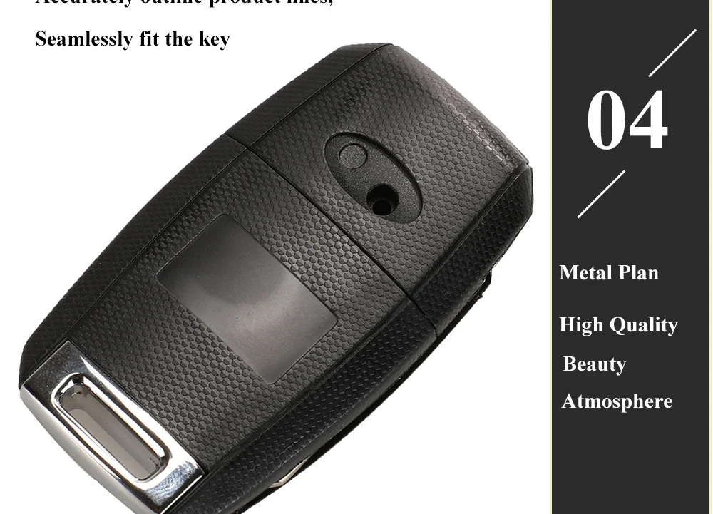 jingyuqin 3/4BT Flip Remote Car Key Shell For Kia Carens Ceed Rio Sportage Optima Sorento Cerato Soul Forte Seltos Fob Housing
