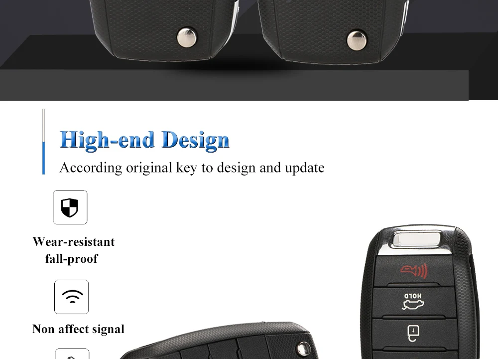 jingyuqin 3/4BT Flip Remote Car Key Shell For Kia Carens Ceed Rio Sportage Optima Sorento Cerato Soul Forte Seltos Fob Housing