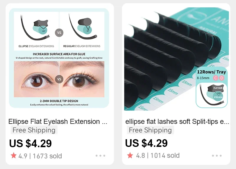 ANNAFRIS 16rows/Tray Matte Black C D DD Curl Individual Eyelash Extension Premium Faux Mink Classic Lash Natural Soft False Lash