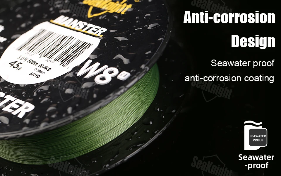 SeaKnight NEW MONSTER/MANSTER W8 II 150M 300M 500M 8 Strands Casting Braid Fishing Line 15LB-100LB Smooth Multifilament PE Lines