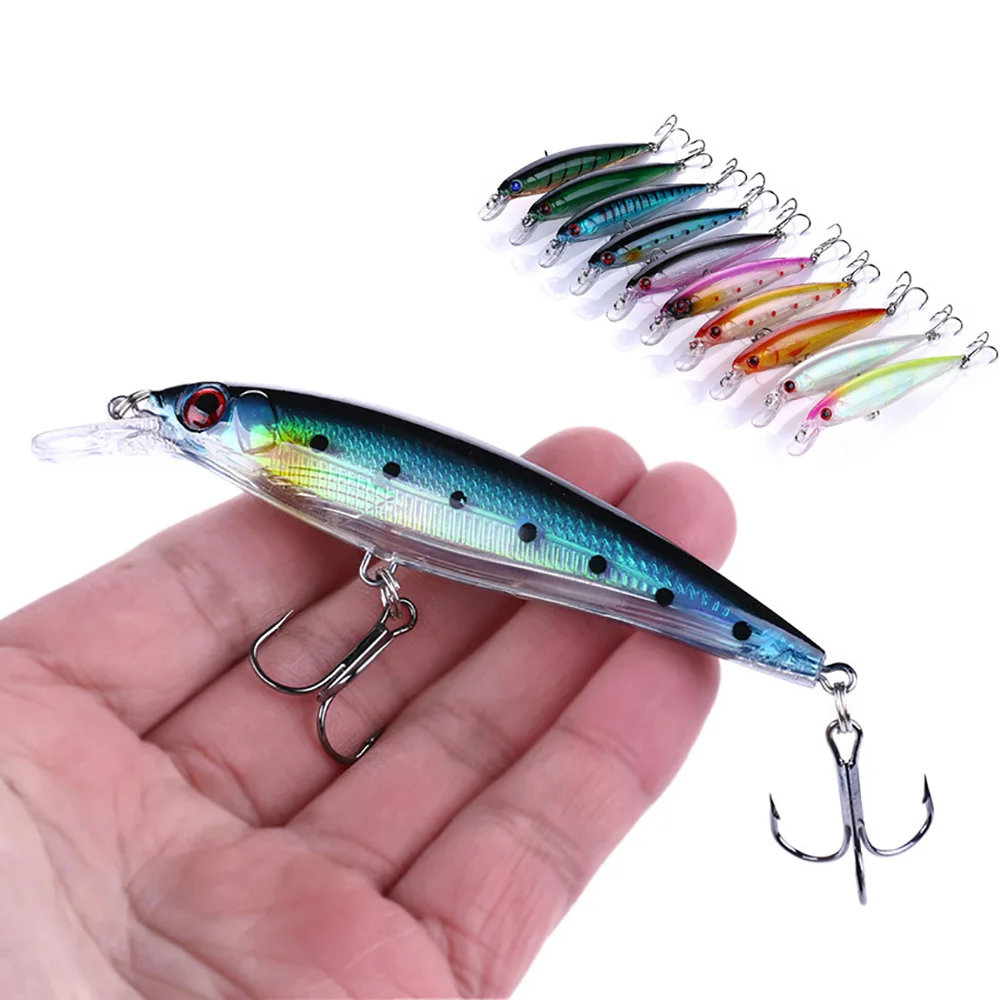 10PCS/Lot Minnow 8g 9g 13.3g 26g Fishing Lure Floating HardBait Pesca Tackle Jerkbait Swimbait Sinking Wobbler Artificial Bait