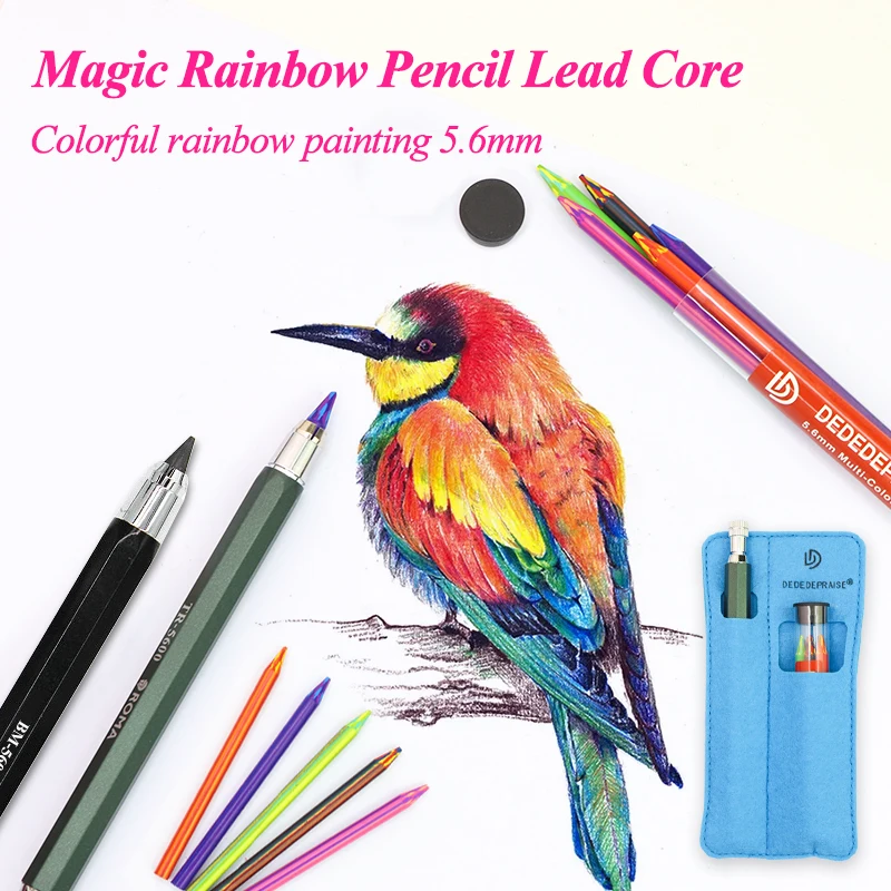 5.6mm Mechanical Automatic Pencils & Charcoal Graphite Pencil Lead Soft Medium Hard HB 2B 4B 6B 8B 14B Sketch Drawing Lead Core
