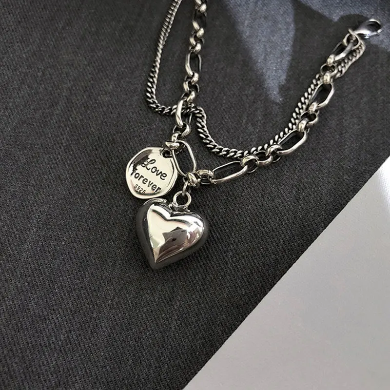 925 Sterling Silver Charms Bracelets For Women Fashion Retro Bracelet Valentine's Day Present Charm Bracelet