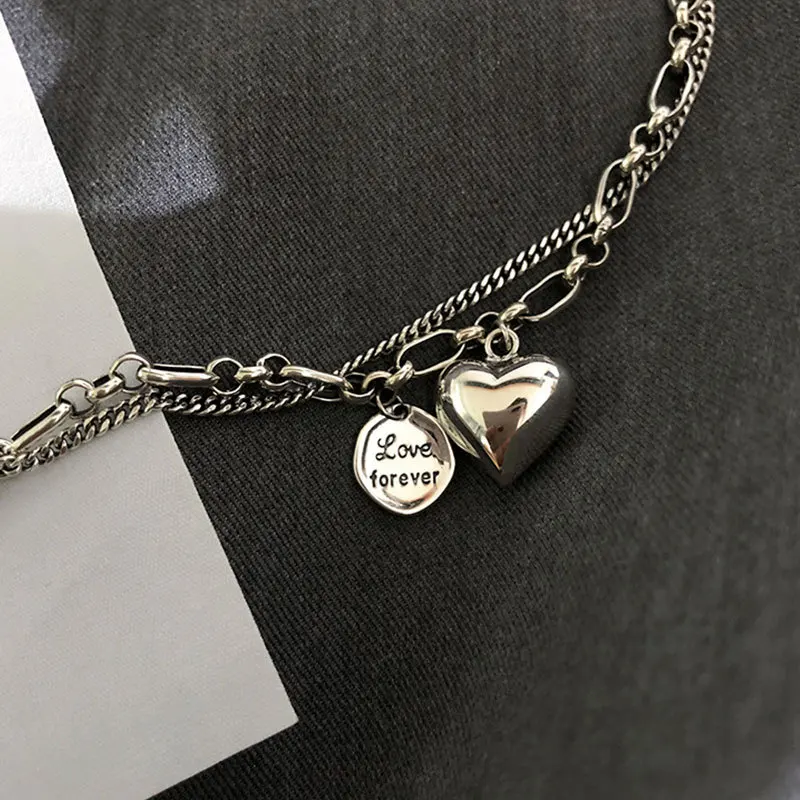 925 Sterling Silver Charms Bracelets For Women Fashion Retro Bracelet Valentine's Day Present Charm Bracelet