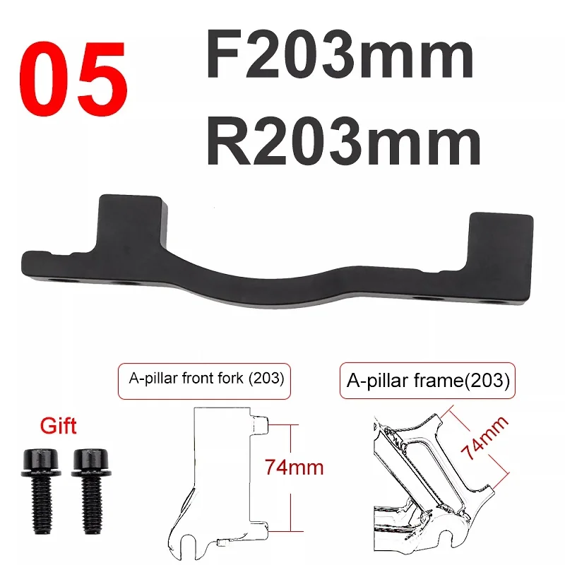 MEROCA Bicycle Disc Brake Adapter Mtb Disc Brake Converter Mountain Bike Bracket Cycling Caliper Mount For 160 180 203mm Rotor