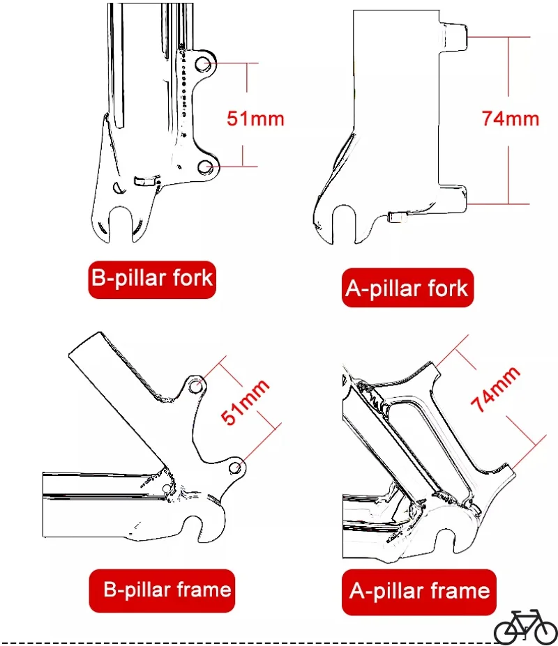 MEROCA Bicycle Disc Brake Adapter Mtb Disc Brake Converter Mountain Bike Bracket Cycling Caliper Mount For 160 180 203mm Rotor