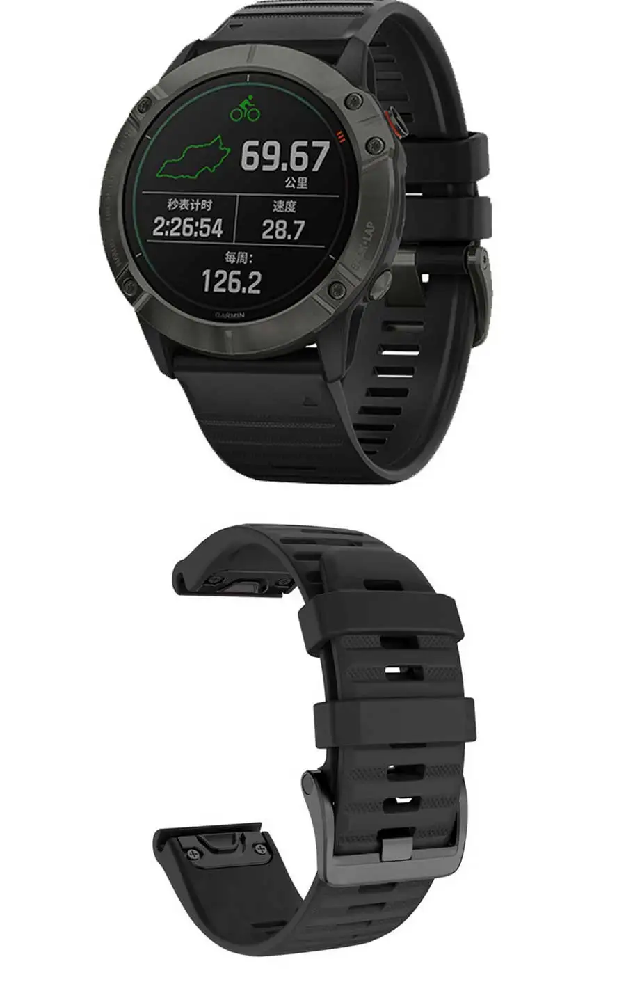 26 22 20MM Watch Band Strap For Garmin Fenix 6X 6 Pro 7X 7 7S 8 47mm 51mm E Silicone Wristband Fenix Epix Pro 5S 5 Plus Bracelet