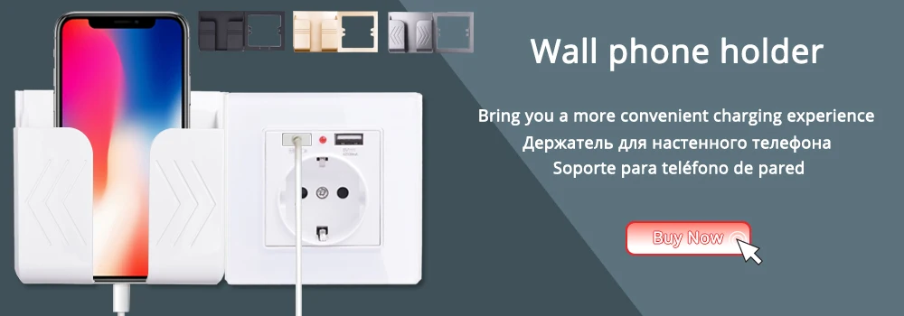 COSWALL EU Spain Russia Wall Socket Grounded USB Type A & Type-C Charge Port 2A Output Max. PC Panel Matte Black E20 Series