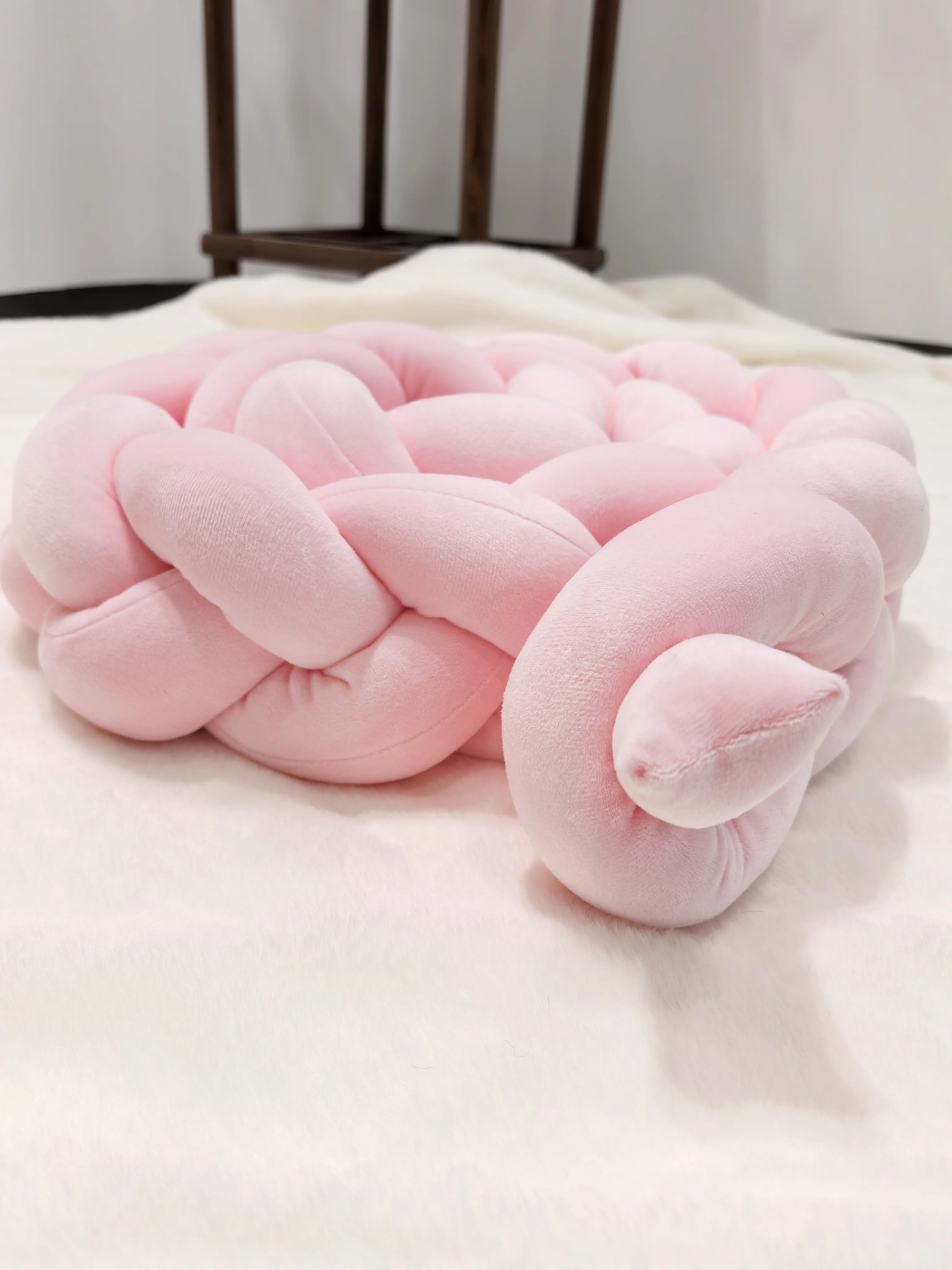 1M/2M/3M/4M Baby Bumper Bed Braid Knot Pillow Cushion for Infant Crib Protector Cot Room Decor Bedding Set Boy Decoration