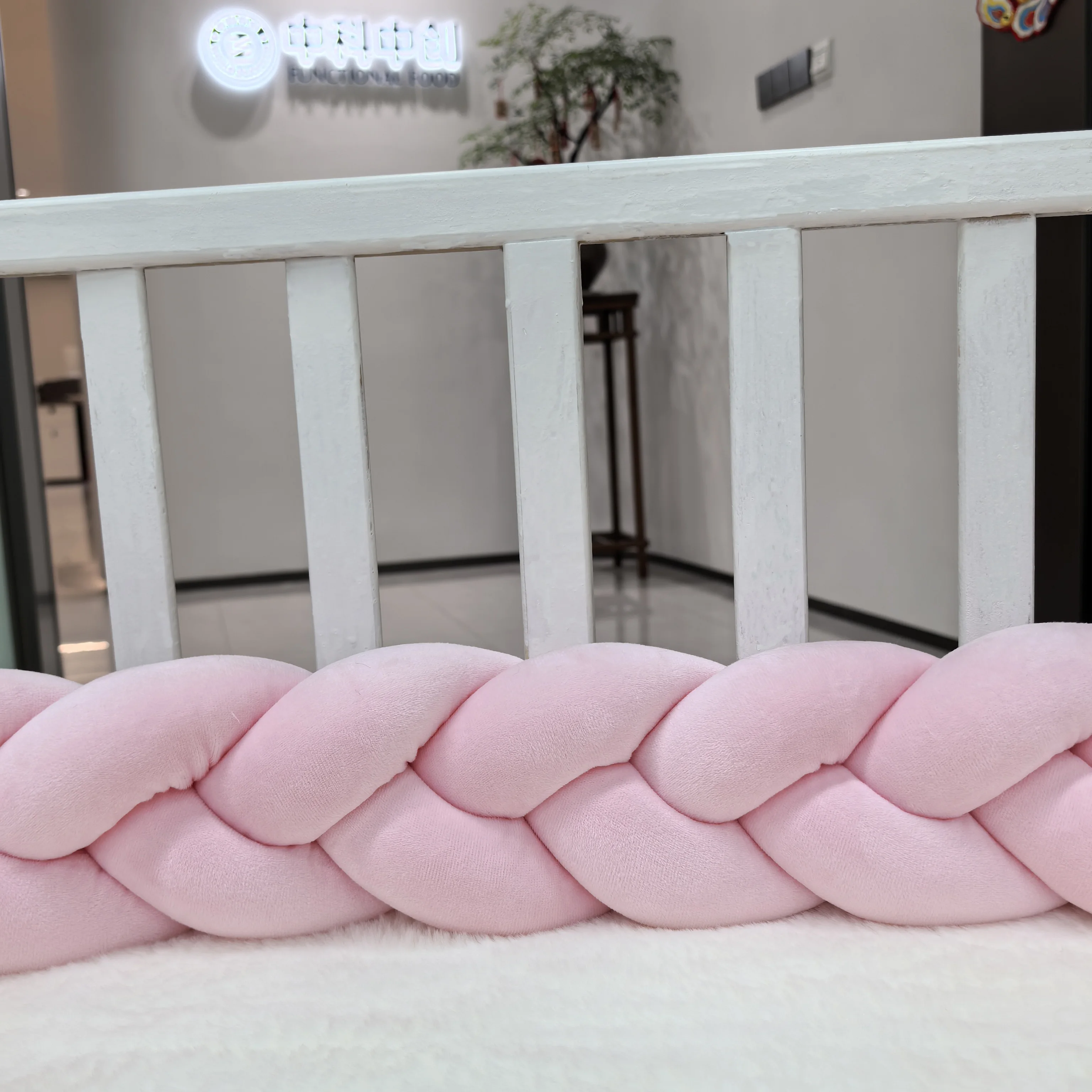 1M/2M/3M/4M Baby Bumper Bed Braid Knot Pillow Cushion for Infant Crib Protector Cot Room Decor Bedding Set Boy Decoration