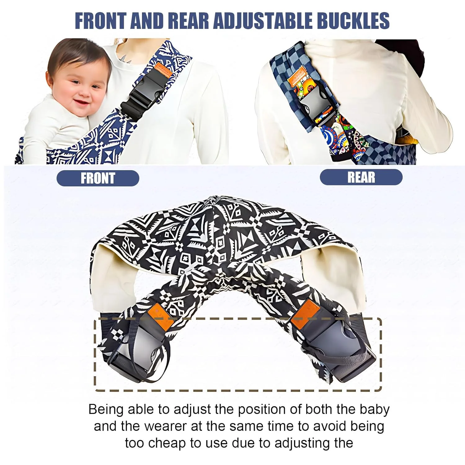 Portable Baby Carrier Wrap Toddler Accessories Multifunctional Strap Infant Bag Adjustable Shoulder Baby Carriers Sling for Kids