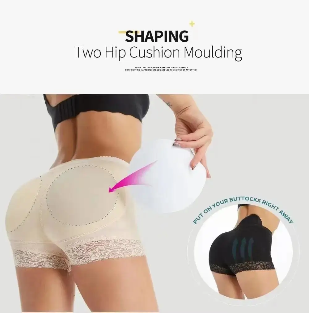 2025 Women Butt Lifter Panty Fake Buttock Body Shaper Padded Underwear Lady Lift Bum High Waist Tummy Control Hip Panties