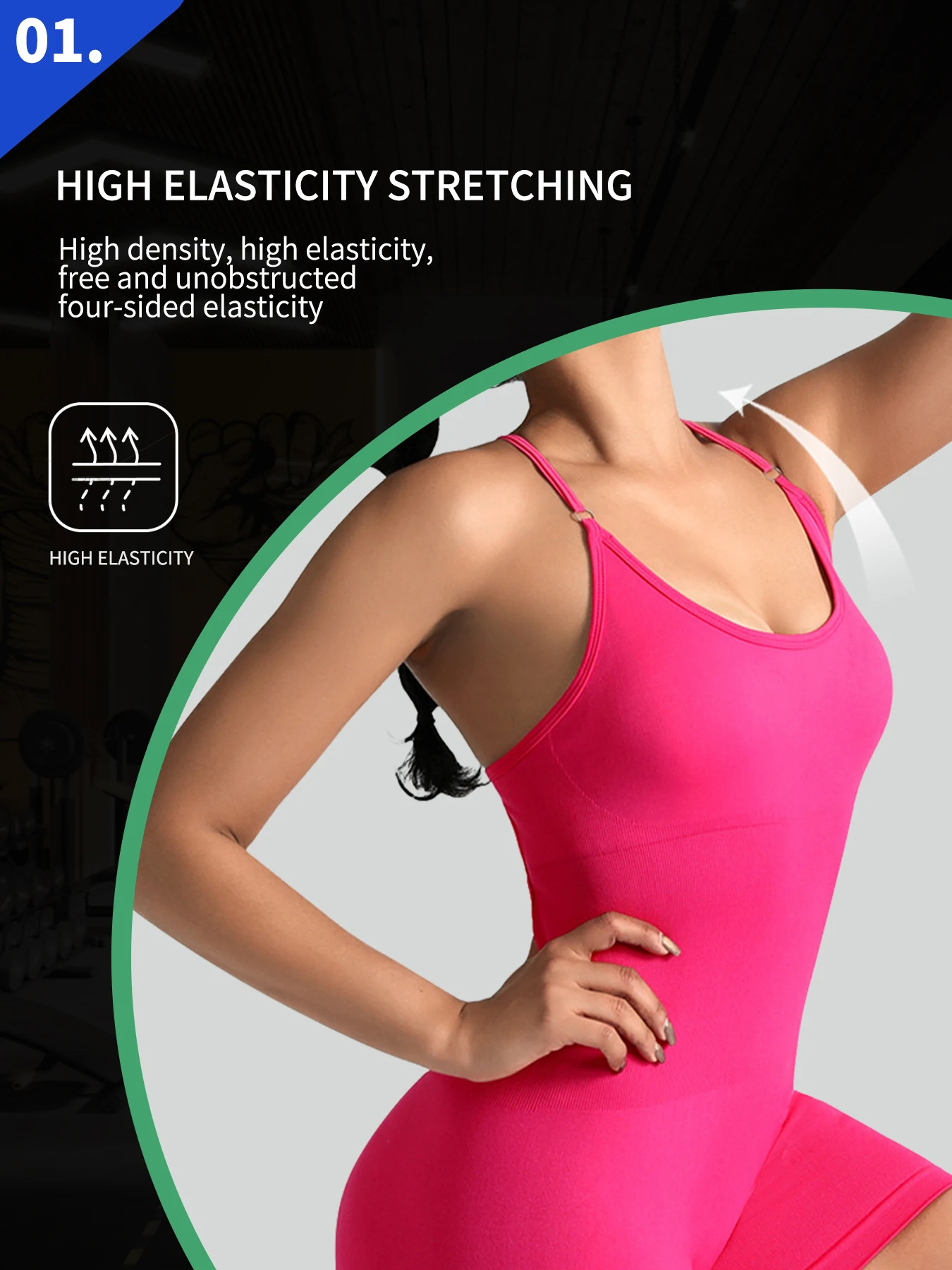 One-Piece Yoga Jumpsuit Skinny Short Sportswear Woman Gym Clothing Workout Clothes Fitness Stretch Bodysuit For Women Tracksuit