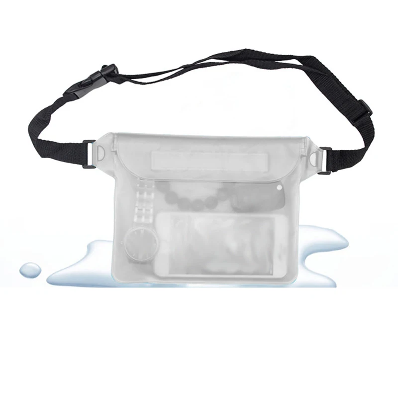 Waterproof Swimming Diving Bag PVC Beach Drifting Diving Waist Pack Shoulder Bag Underwater Mobile Phone Case Outdoor Dry Bag