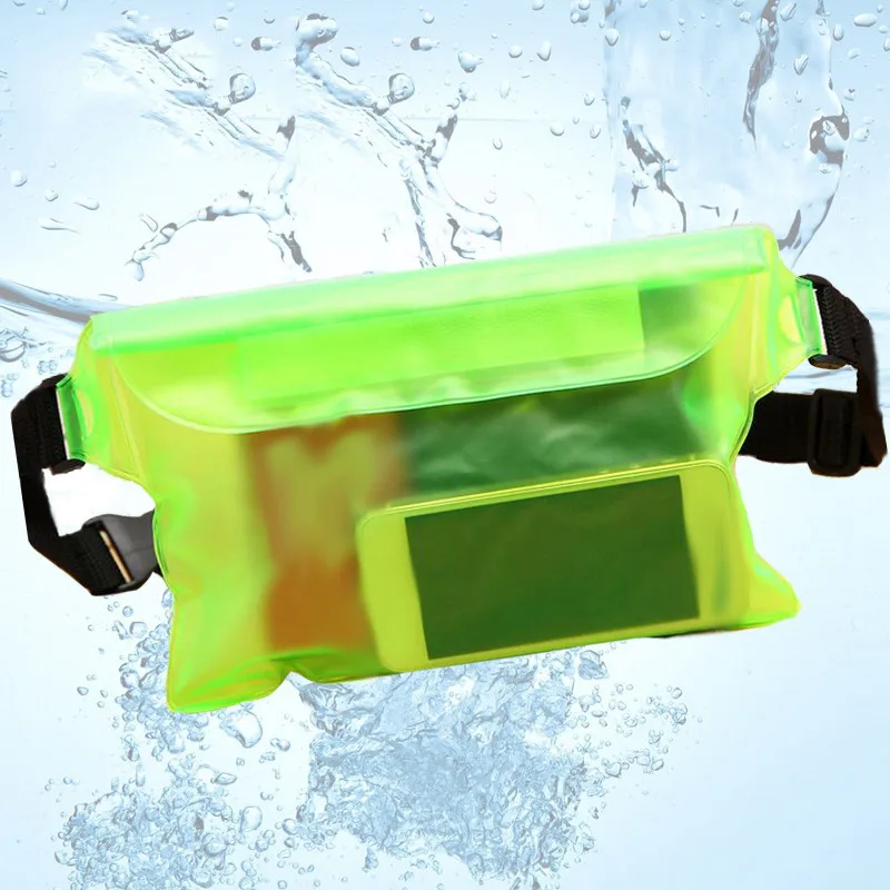 Waterproof Swimming Diving Bag PVC Beach Drifting Diving Waist Pack Shoulder Bag Underwater Mobile Phone Case Outdoor Dry Bag