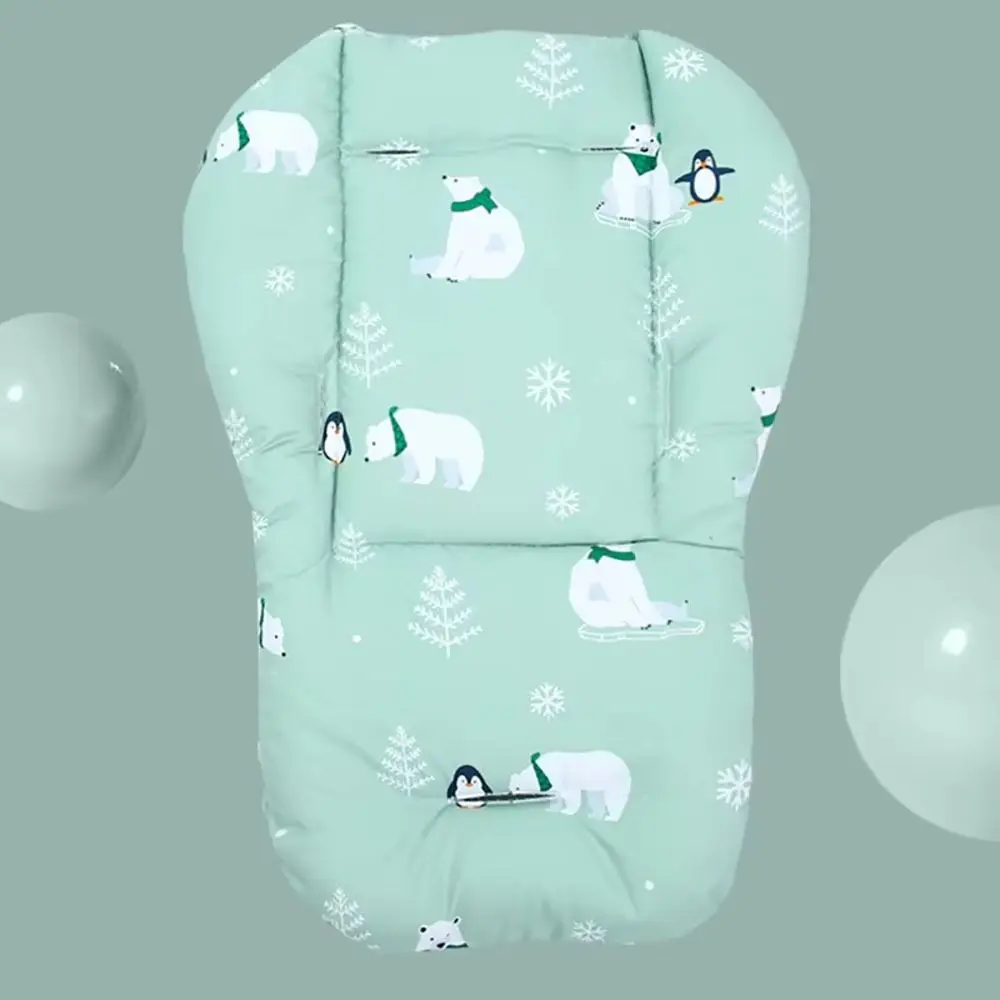 Baby Stroller Seat Cushion Pattern Stroller Accessories Cotton Seat Pad for All Seasons Carriages Pram Buggy Car General Mat