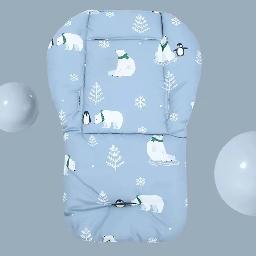Baby Stroller Seat Cushion Pattern Stroller Accessories Cotton Seat Pad for All Seasons Carriages Pram Buggy Car General Mat