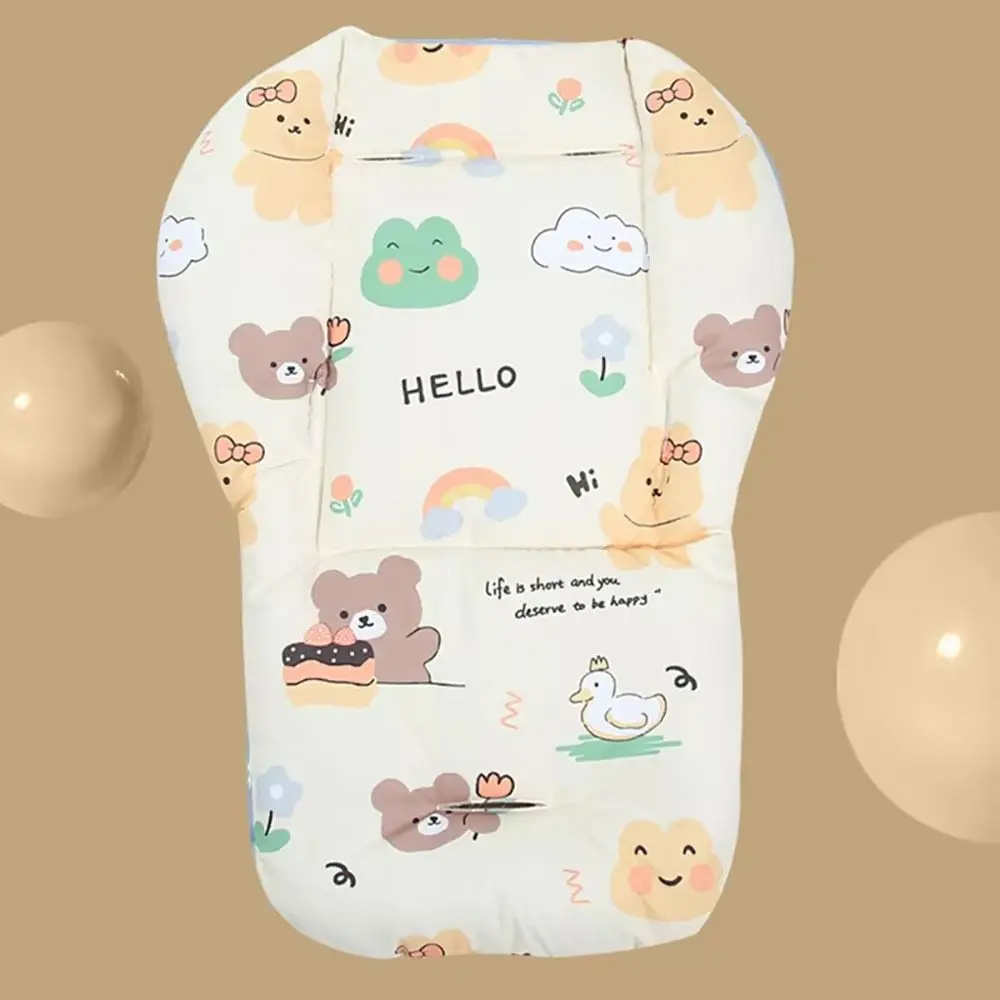 Baby Stroller Seat Cushion Pattern Stroller Accessories Cotton Seat Pad for All Seasons Carriages Pram Buggy Car General Mat