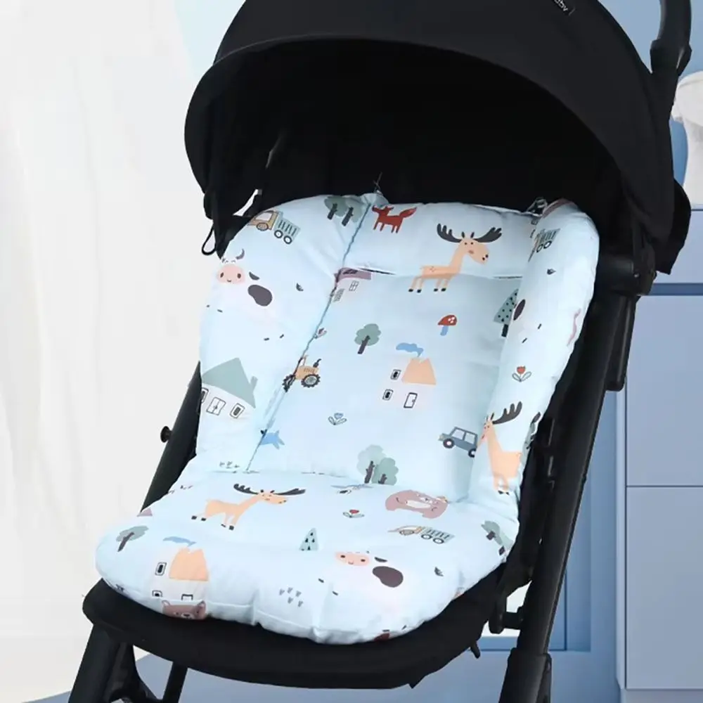 Baby Stroller Seat Cushion Pattern Stroller Accessories Cotton Seat Pad for All Seasons Carriages Pram Buggy Car General Mat