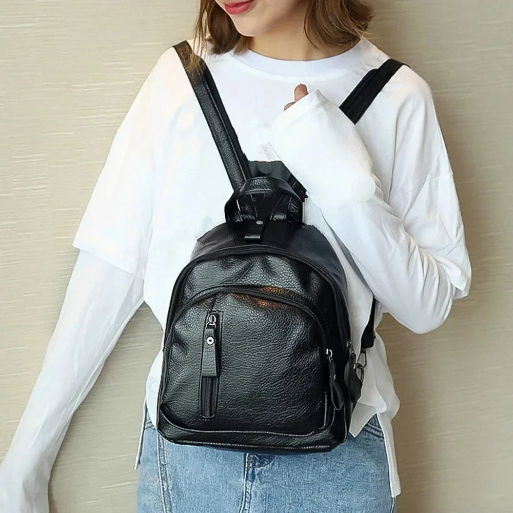 Mini Men's Backpack Fashion Small Black Shoulder School Bag for Man Canvas Designer Waterproof Sports Travel Male Backpacks