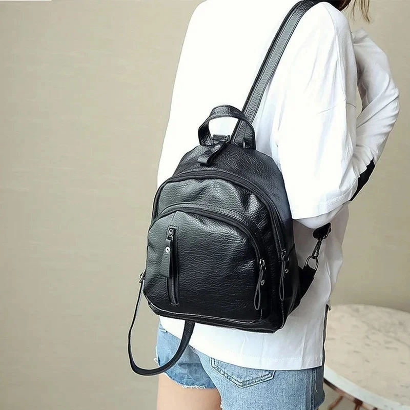 Mini Men's Backpack Fashion Small Black Shoulder School Bag for Man Canvas Designer Waterproof Sports Travel Male Backpacks